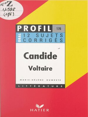 cover image of Candide (1759), Voltaire